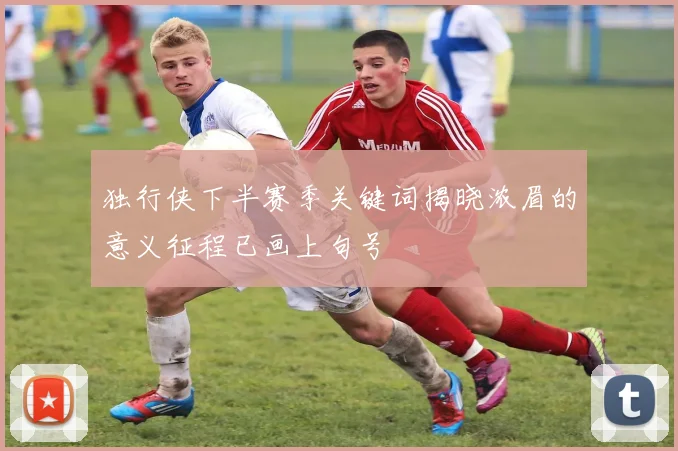 独行侠下半赛季关键词揭晓浓眉的意义征程已画上句号